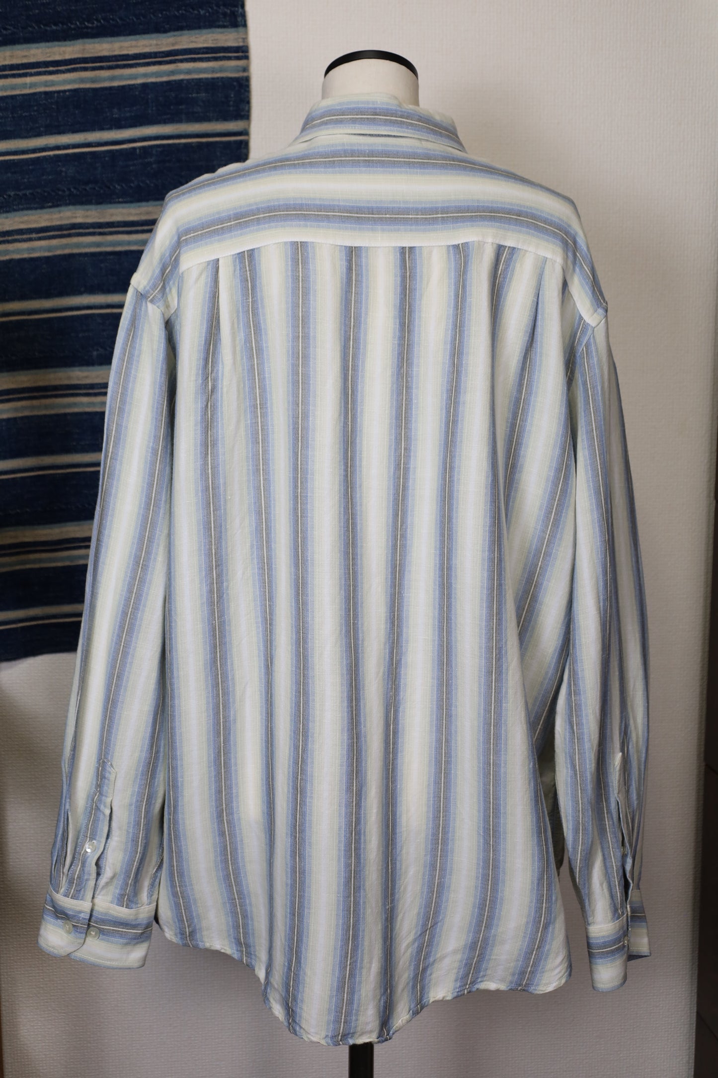 606 / early2000's VANHEUSEN stripe shirt