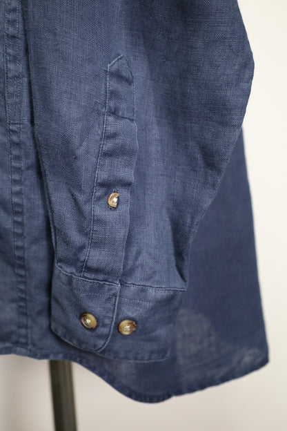 ★616 / 1990's AKA EDDIE BAUER linen shirt