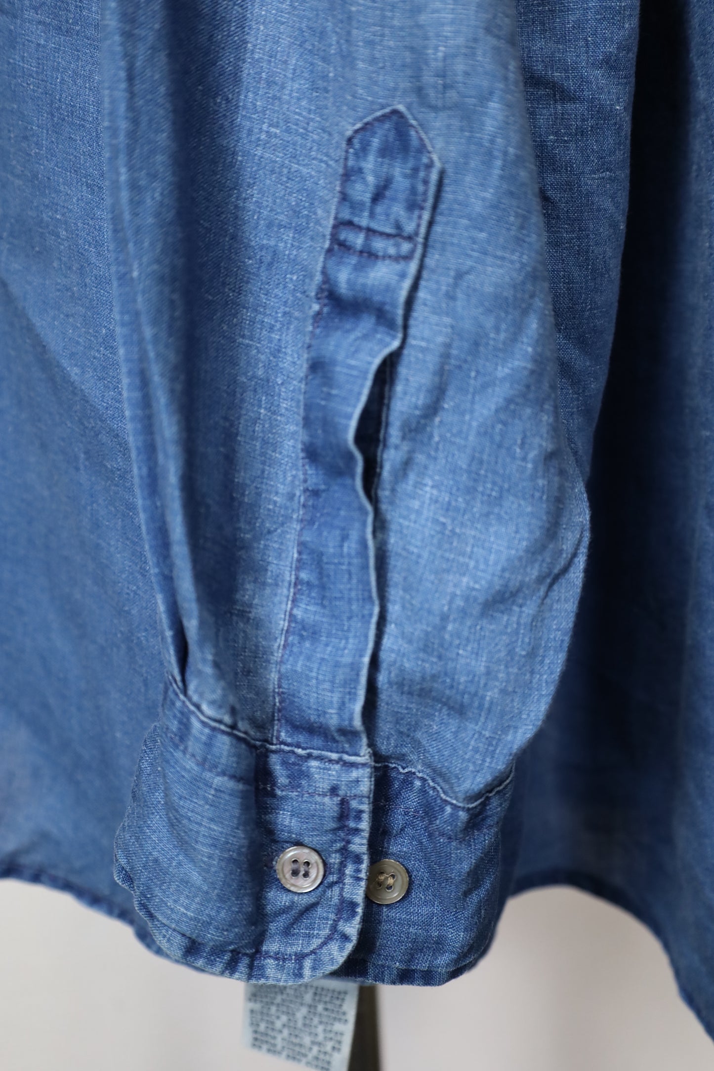 ★610 / 1990's COUNTRY ROAD Indigo dye Linen Shirt