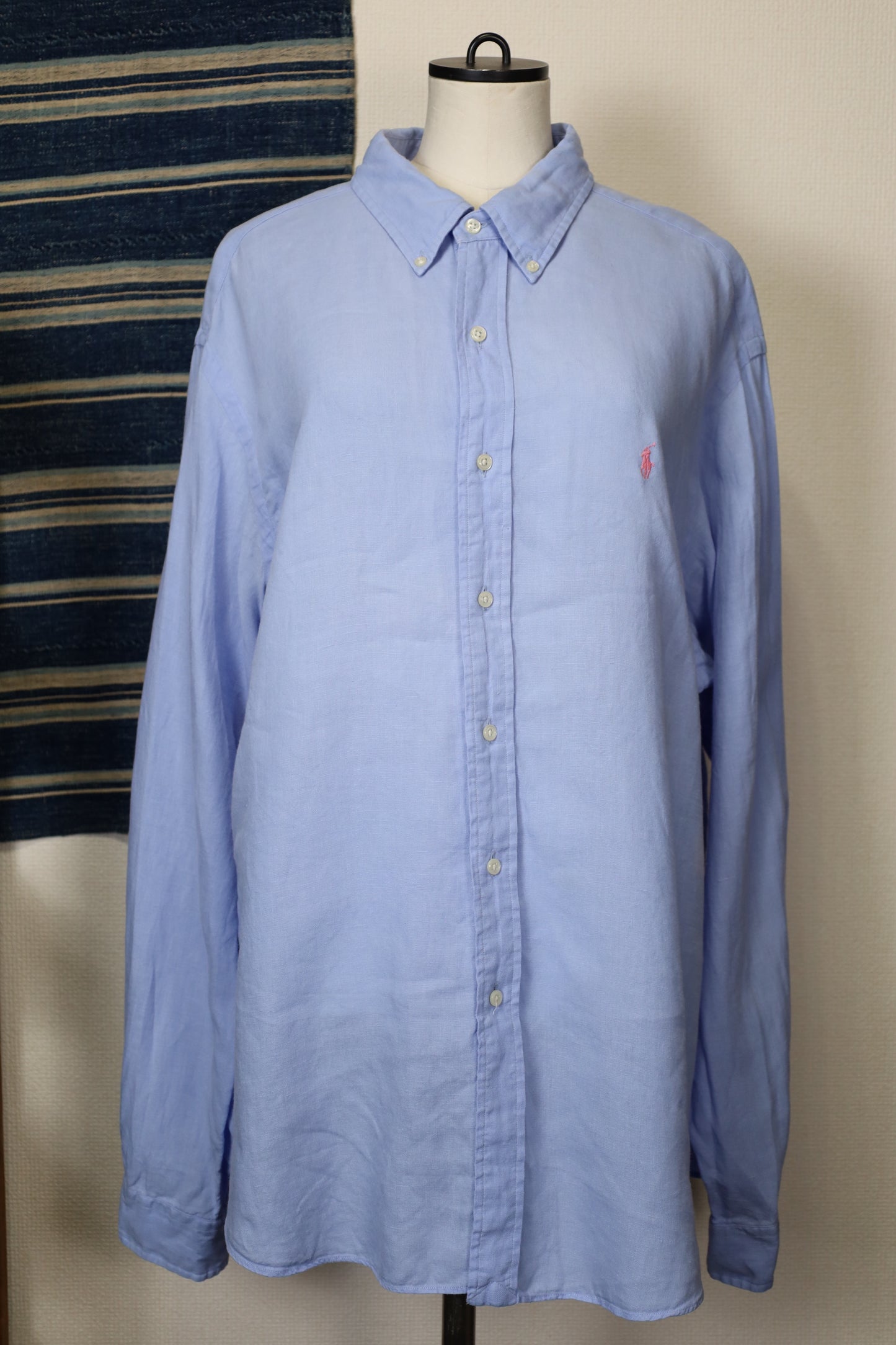 ★605 / 1990's Ralph Lauren classic fit linen shirt
