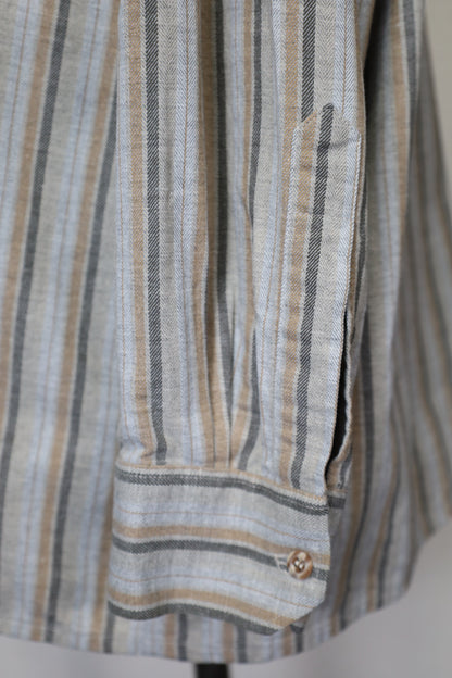 612 / 1990's walbusch mulch stripe shirt