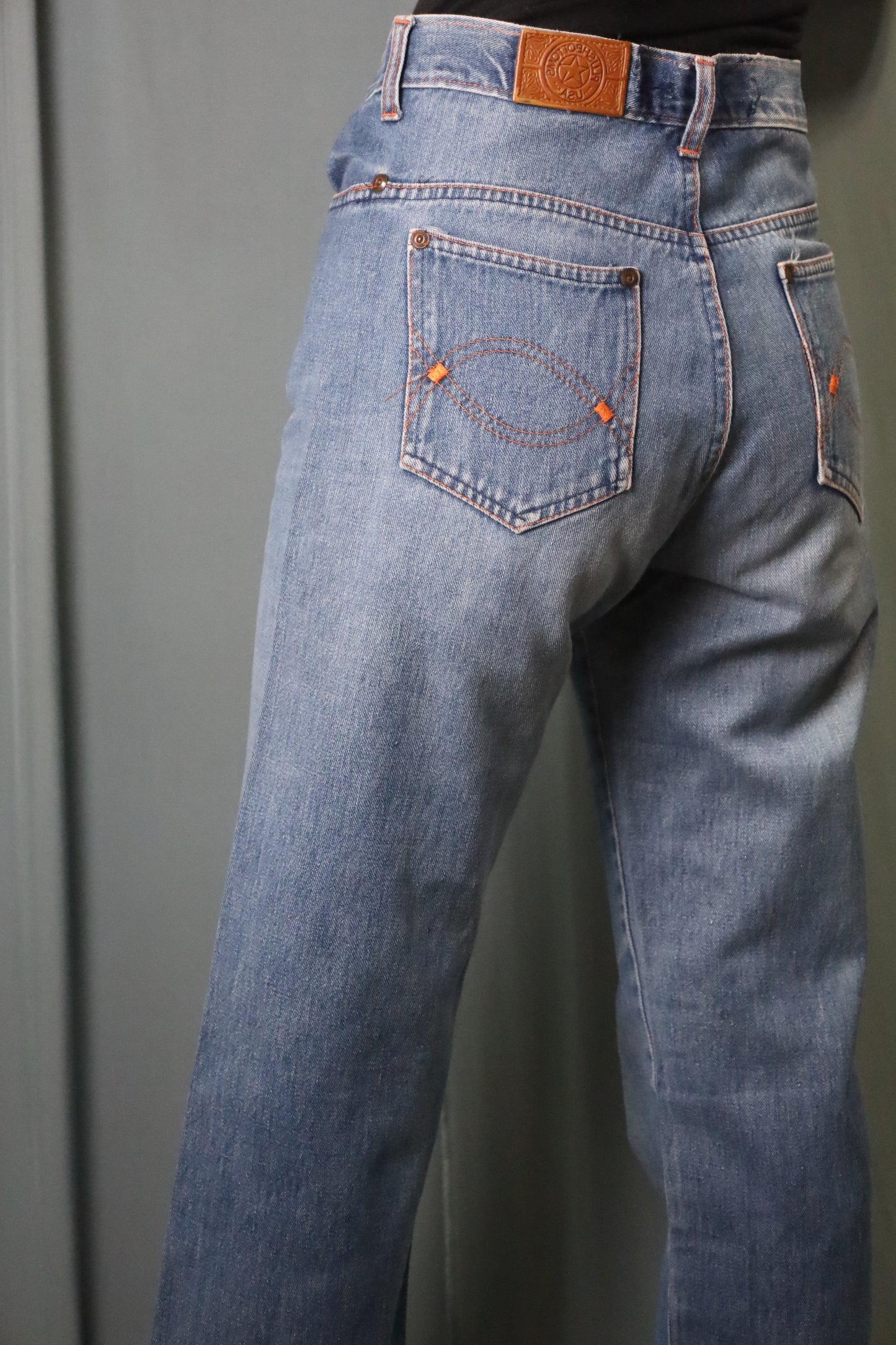 525 / 1970's Vintage PLUSH BOTTOMS Denim Pants