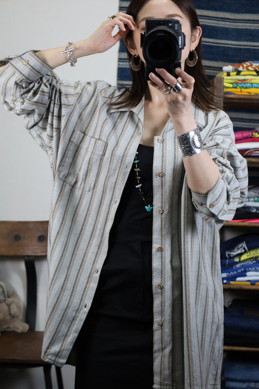 612 / 1990's walbusch mulch stripe shirt