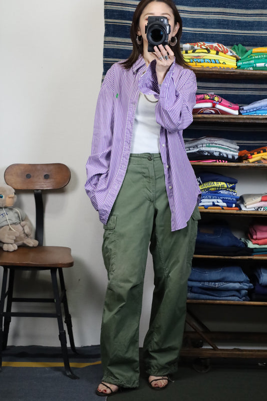 ★607 / 1990's Ralph Lauren classic fit stripe shirt