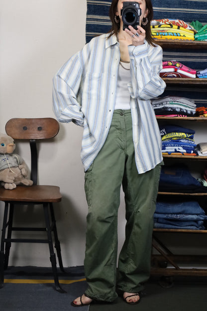 606 / early2000's VANHEUSEN stripe shirt
