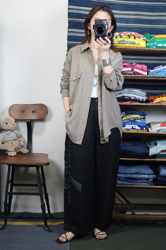 625 / 1990's STRUCTURE silk shirt