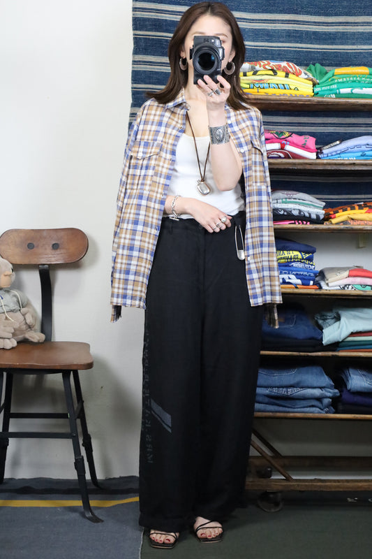 Z629 / 1990's A.P.C. check shirt