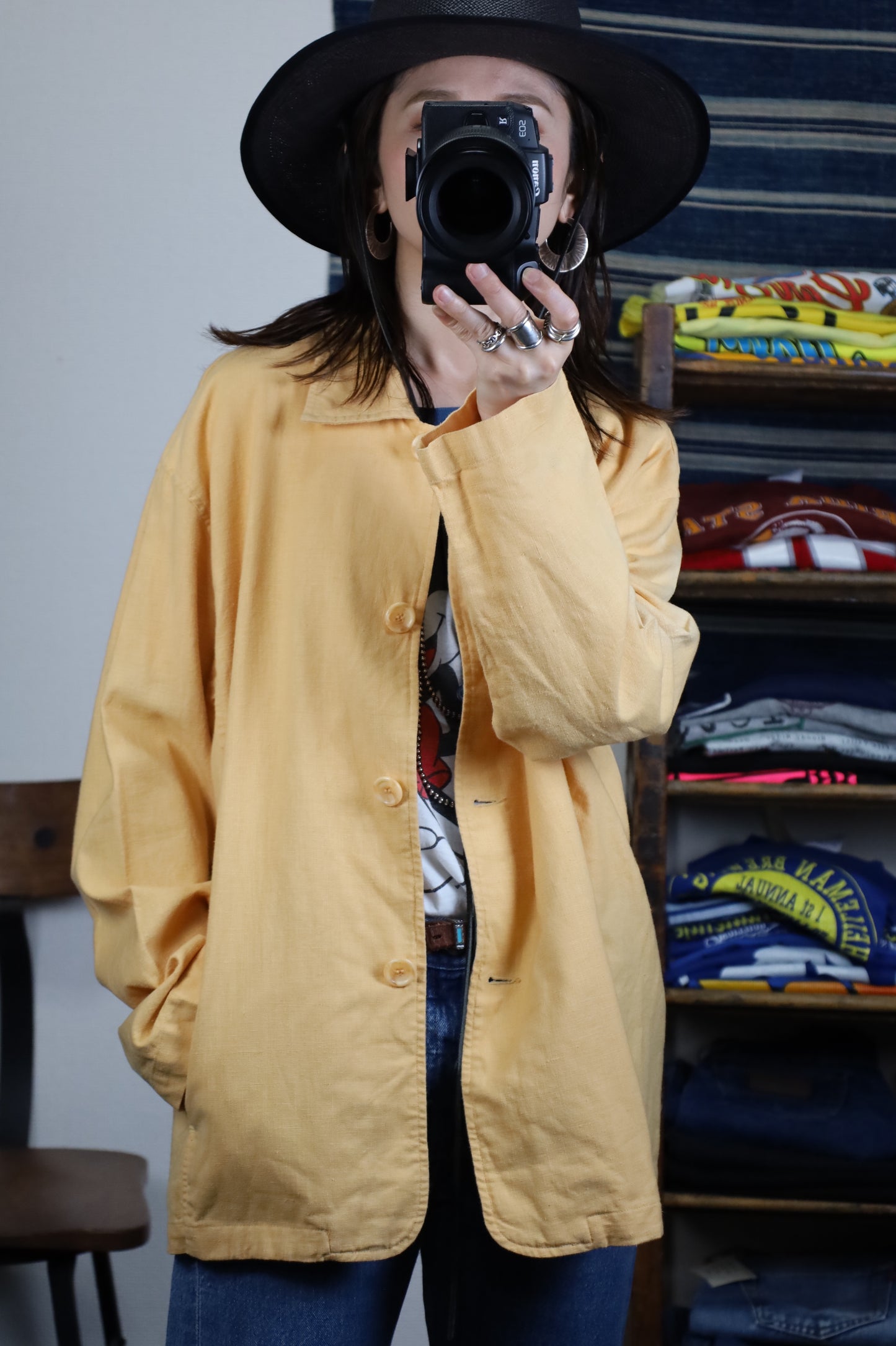 149 / early2000's VILLA GER linen jacket