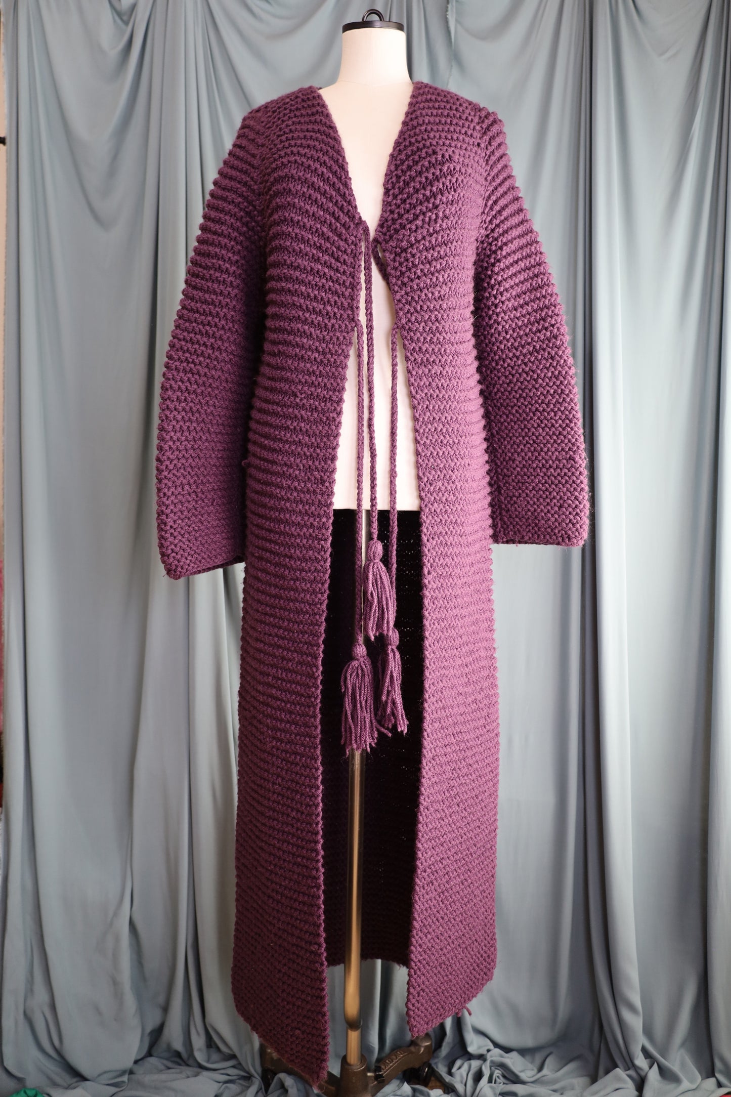 25 / 1970-80's UKNOWN hand knit coat