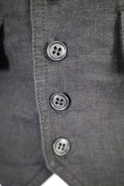 HOWIE linen vest (black)