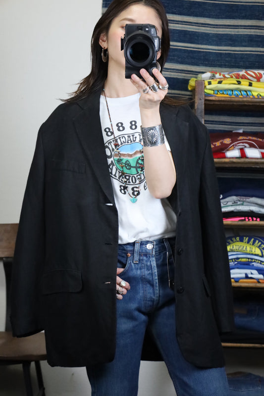 Z202 / early2000's CLAIBORNE LINEN Tailored Jacket