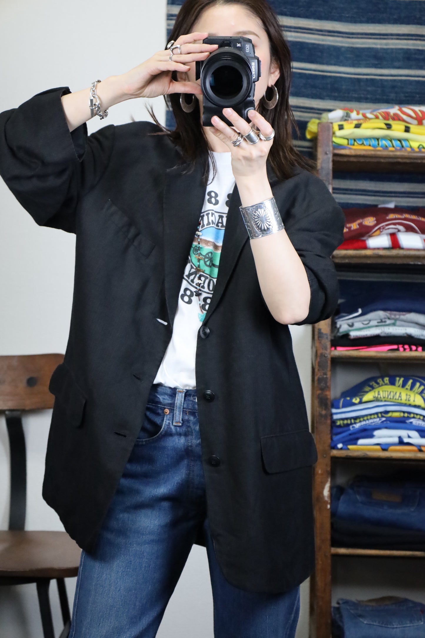 Z202 / early2000's CLAIBORNE LINEN Tailored Jacket