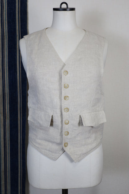 HOWIE linen vest (beige)