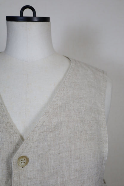 HOWIE linen vest (beige)