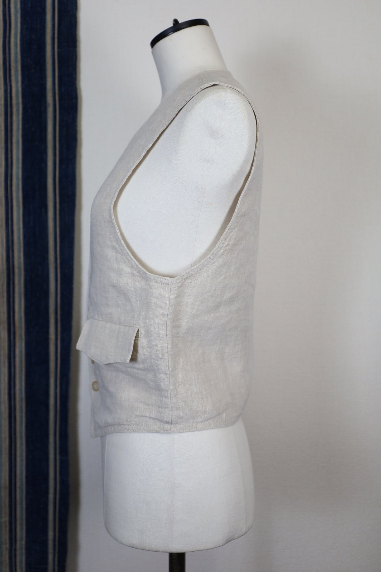 HOWIE linen vest (beige)