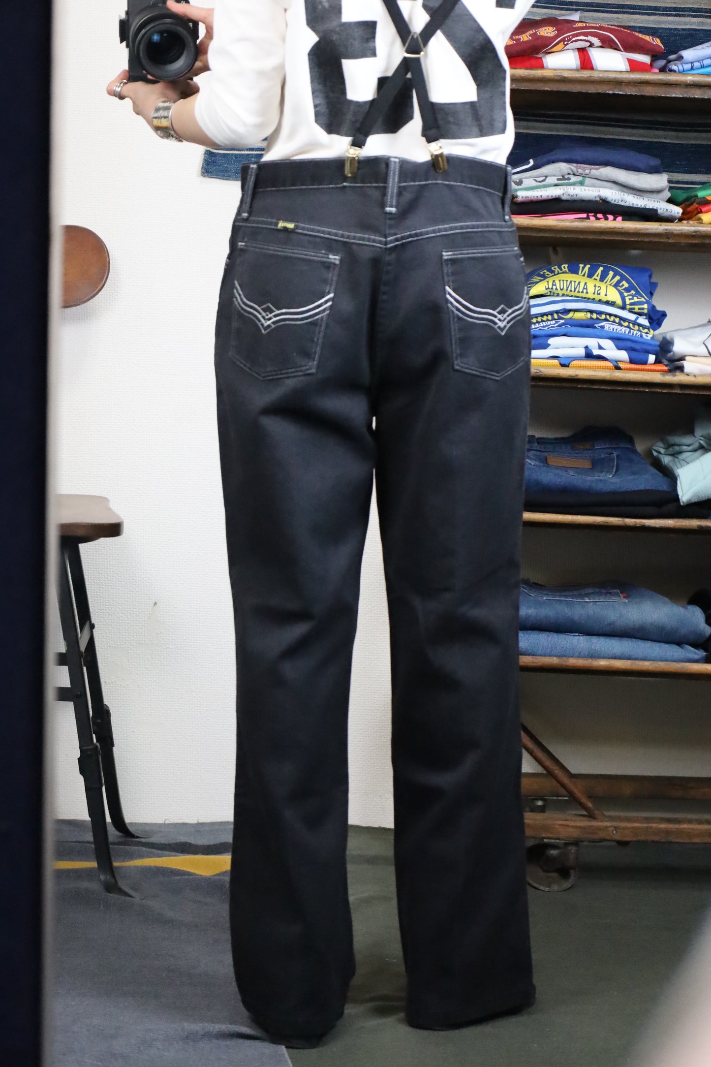 518 / 1980's OLD marverick Black Denim Pants