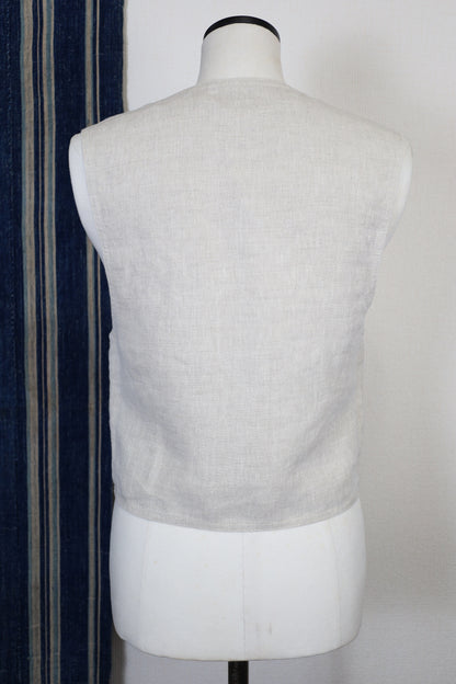 HOWIE linen vest (beige)