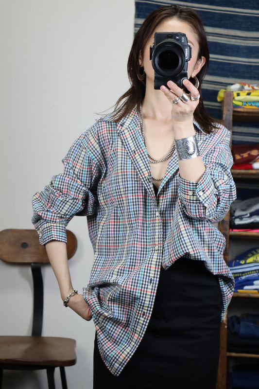 Z620 / 1990's LAND'S END check shirt