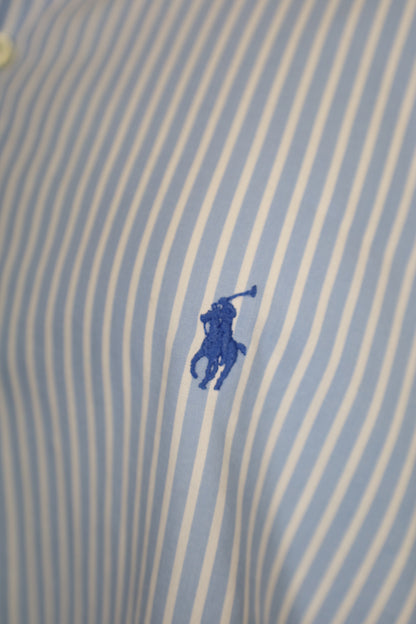 A700 / 1990's OLD Ralph Lauren Blue Stripe Shirt MARLOWE