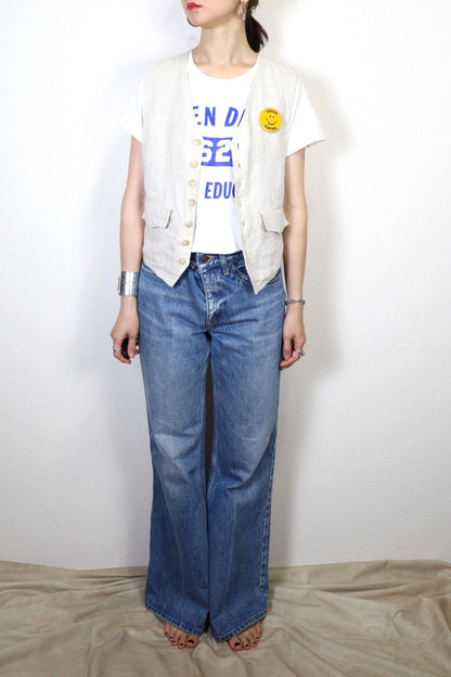 HOWIE linen vest (beige)
