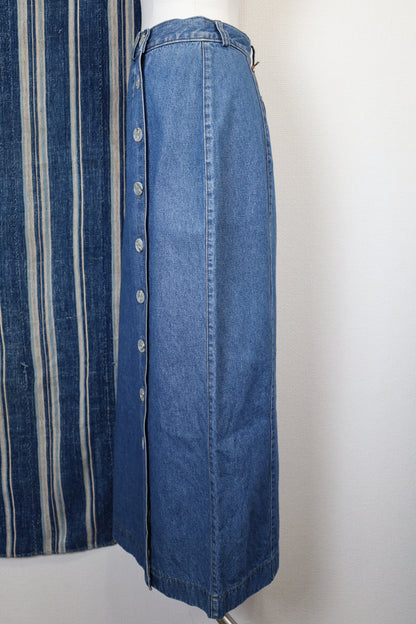 E182 / 1990s OLD VAN HEUSEN Denim Skirt