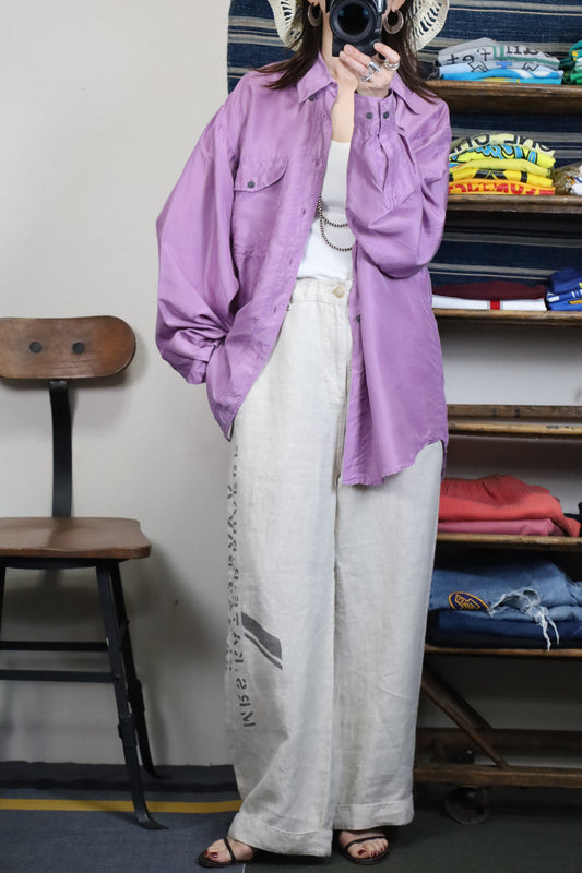 A710 / 1990's OLD MARC GIBALDI SILK SHIRT