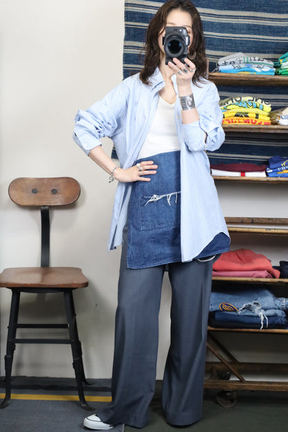 A700 / 1990's OLD Ralph Lauren Blue Stripe Shirt MARLOWE