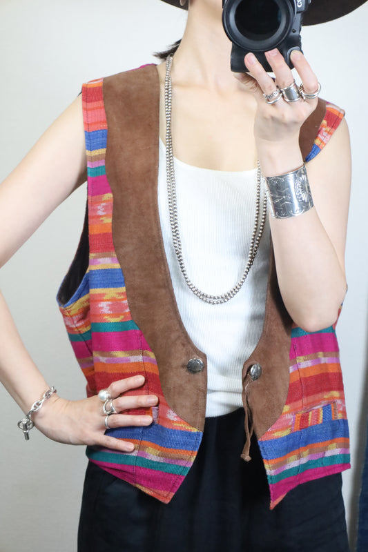 E181 / early 2000's CHICO's DESIGN Native pattern vest
