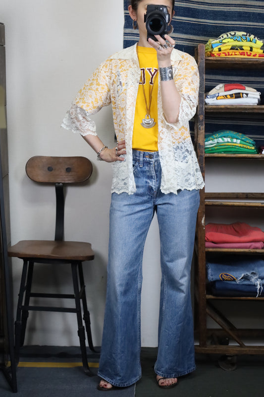 23 / UNKNOWN lace shirt