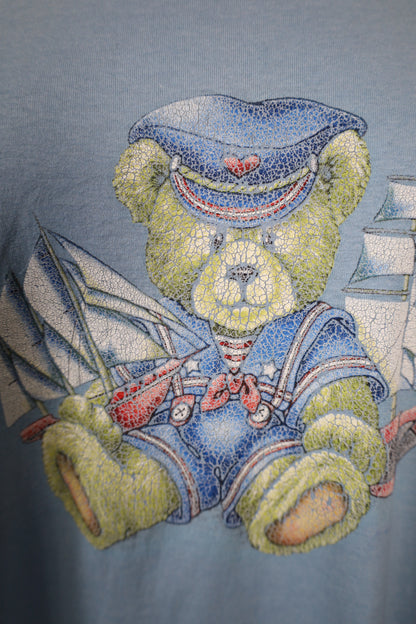 Z833 / 1990's OLD Hanes Bear Print T-Shirt