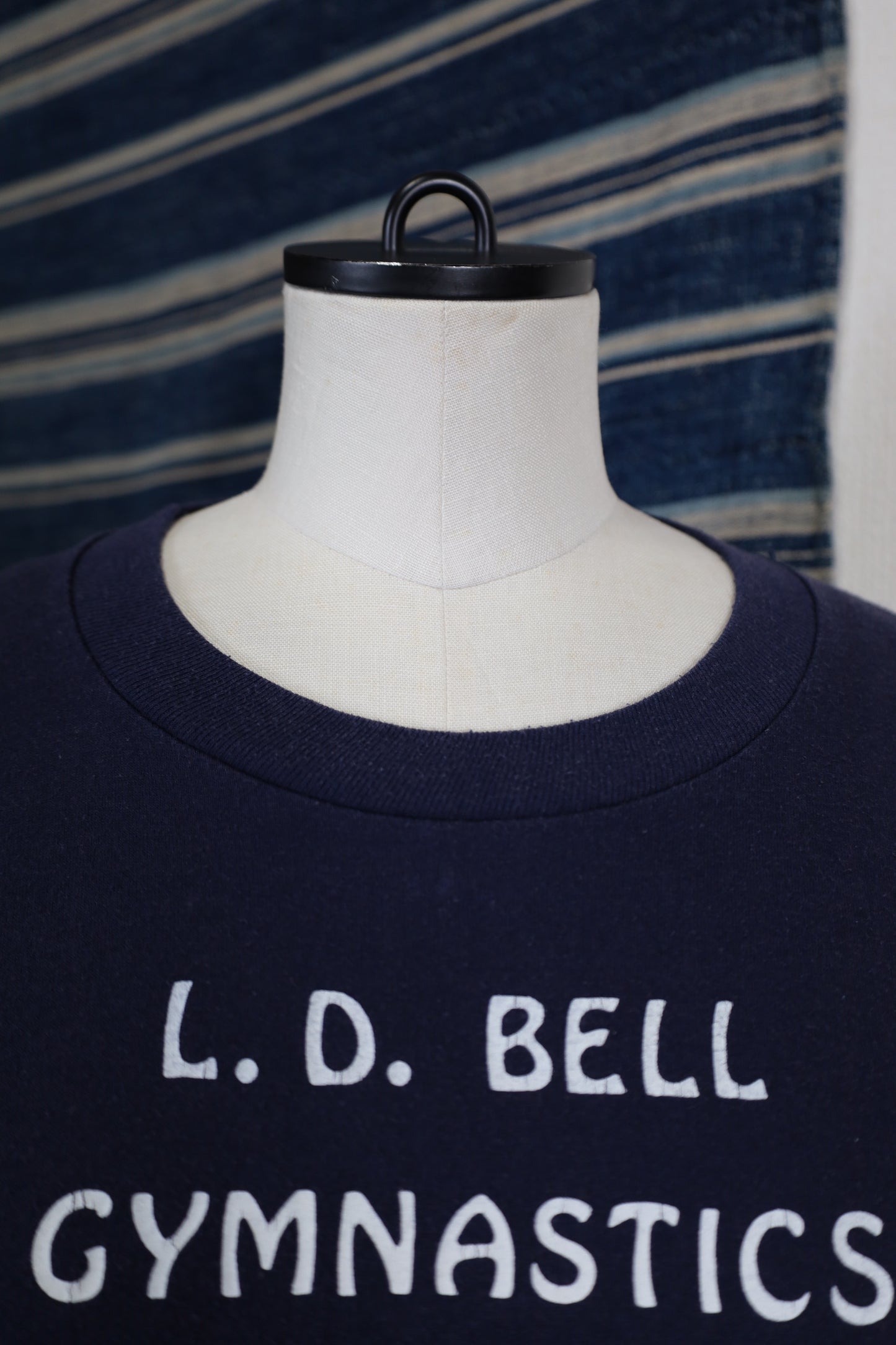 Z810 / 1980's OLD Sports Wear LD BELL GYMNASTICS Print T-Shirt