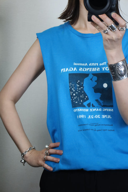 922 / 1990's OLD Hanes SWING DANCE WEEKEND no sleeve tee