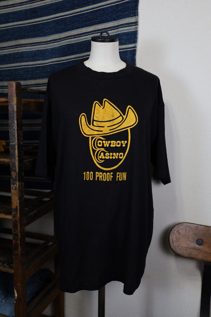 B442 / 1990's OLD Bantam Cow boy ASINO Print Tee