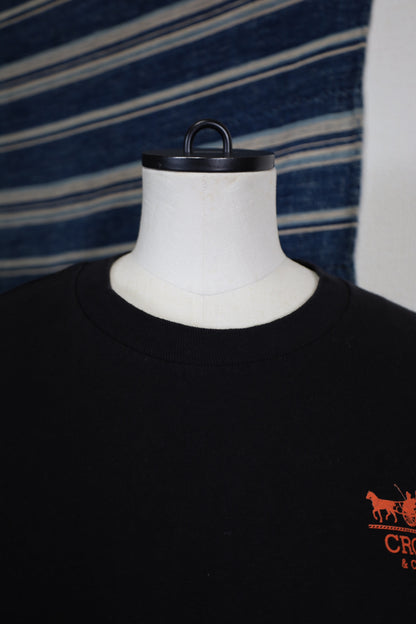Z177 / 2000's USED CROOKS Print T-Shirt Good Print