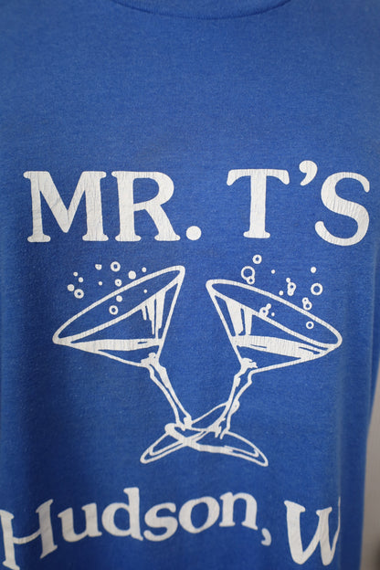 B459 / 1990's OLD SCREEN STARS MRT'S Hudson,wi print T-Shirt