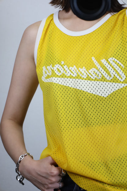 E222 / 1990's OLD CALIFORNIA flesh MESH TANKTOP