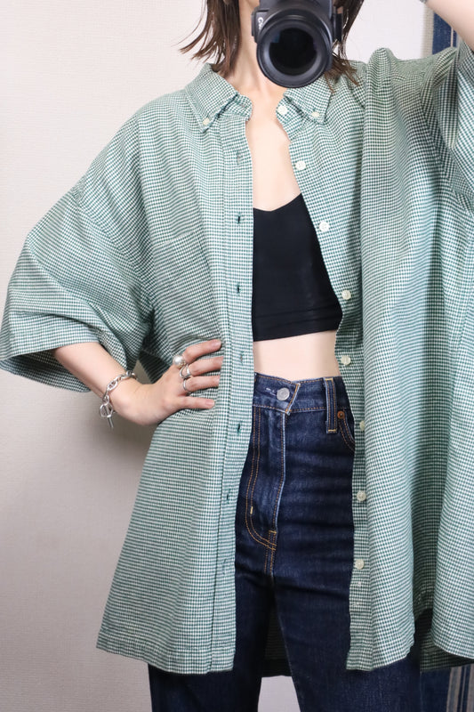 Z294 / 1990's OLD OLD NAVY Gingam Check Shirt