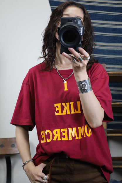 B609 / 1990's OLD Penmans I LIKE COMMERCE Print T-Shirt