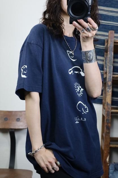 Z163 / 1990's OLD WEiss Souvenits Print T-Shirt