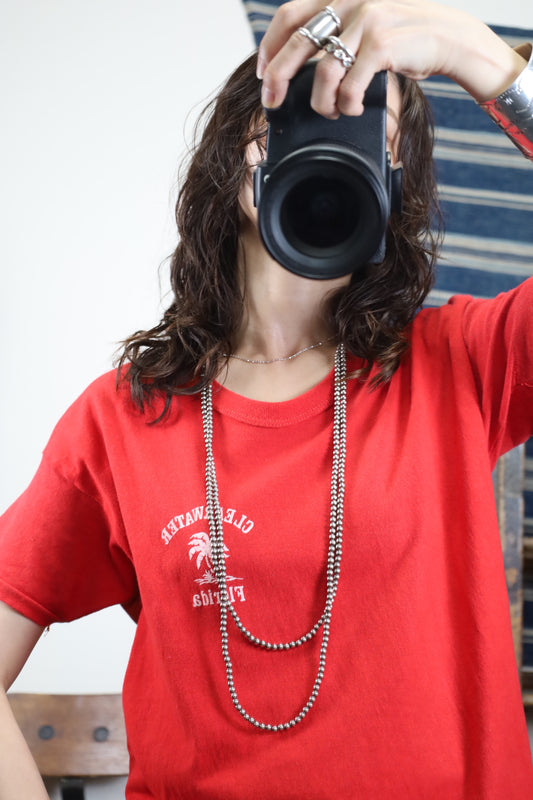 B540 / 1990's OLD Sherry CLEARWATER Print T-Shirt