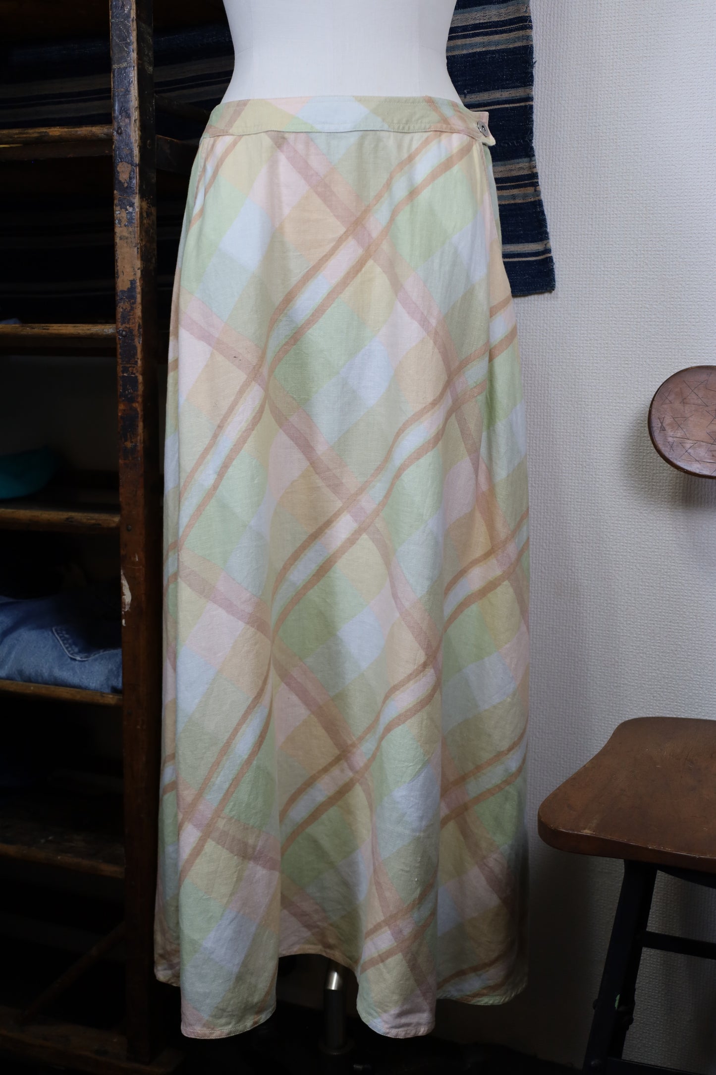 B625 / LIZ Clalborne linen skirt