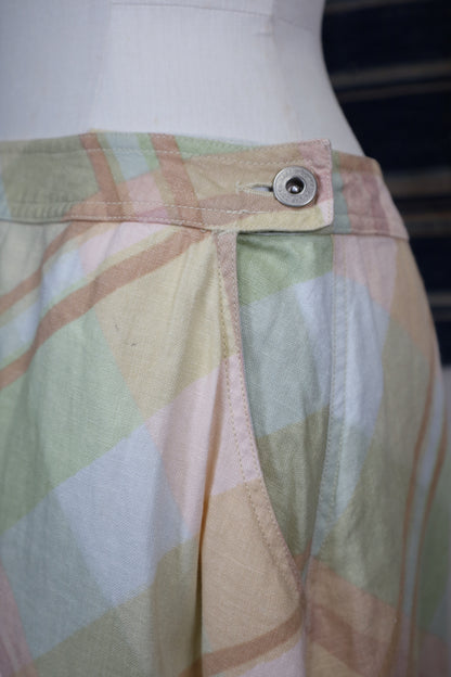 B625 / LIZ Clalborne linen skirt