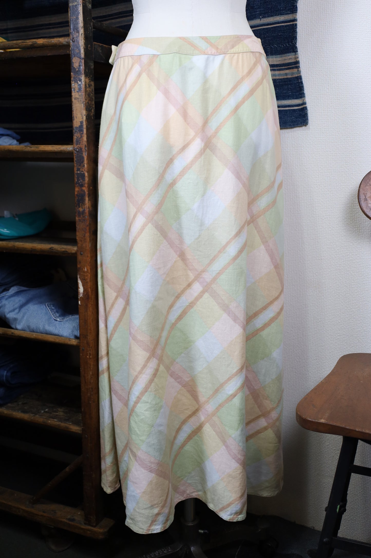 B625 / LIZ Clalborne linen skirt