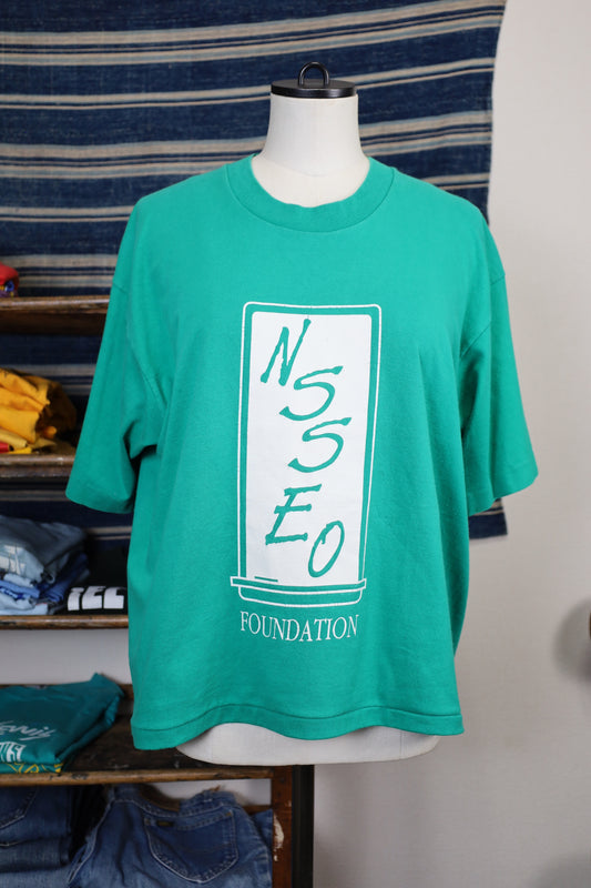 875 / 1990’s OLD FRUITS OF THE LOOM MSSEO Print Tee
