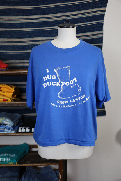 831 / 1990's OLD Hanes I DUG DUCKFOOT TEE