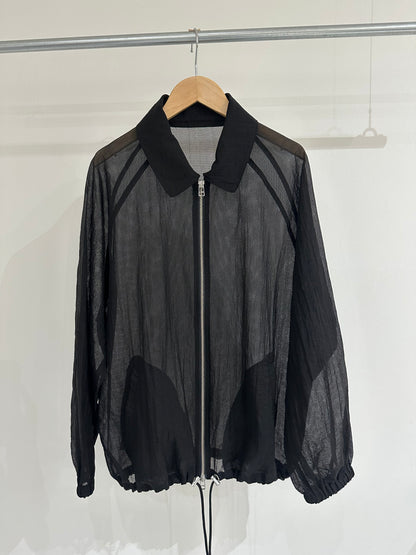 HOWIE Sheer Blouson (black)