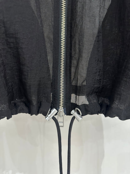 HOWIE Sheer Blouson (black)