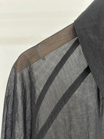 HOWIE Sheer Blouson (black)