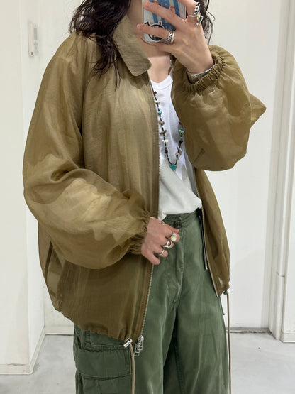 HOWIE Sheer Blouson (khaki)