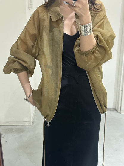 HOWIE Sheer Blouson (khaki)